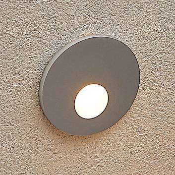 Arcchio Vexi LED-inbyggnadslampa, rund, silvergrå