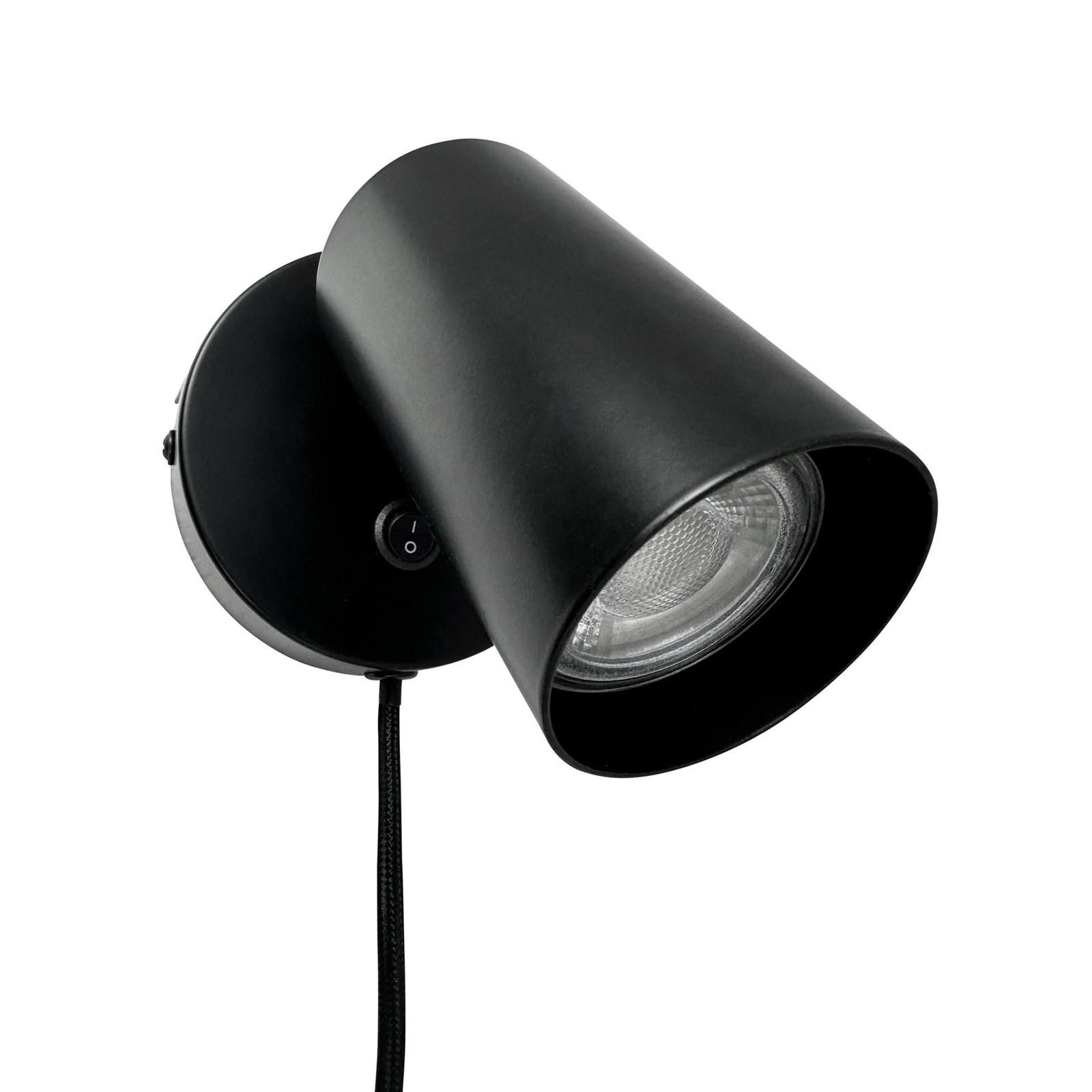 Dyberg Larsen wall spotlight Modern, black, width 10 cm