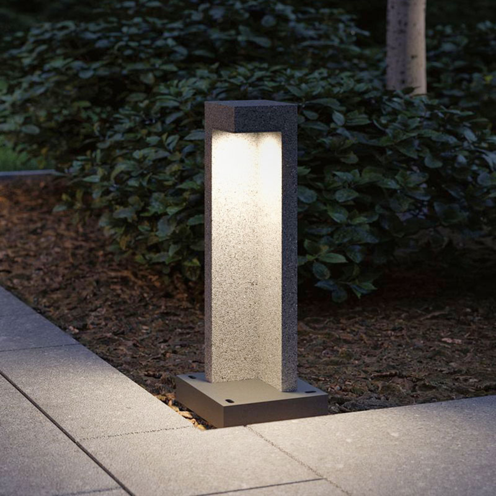 Paulmann Concrea LED-Sockelleuchte, Höhe 45 cm