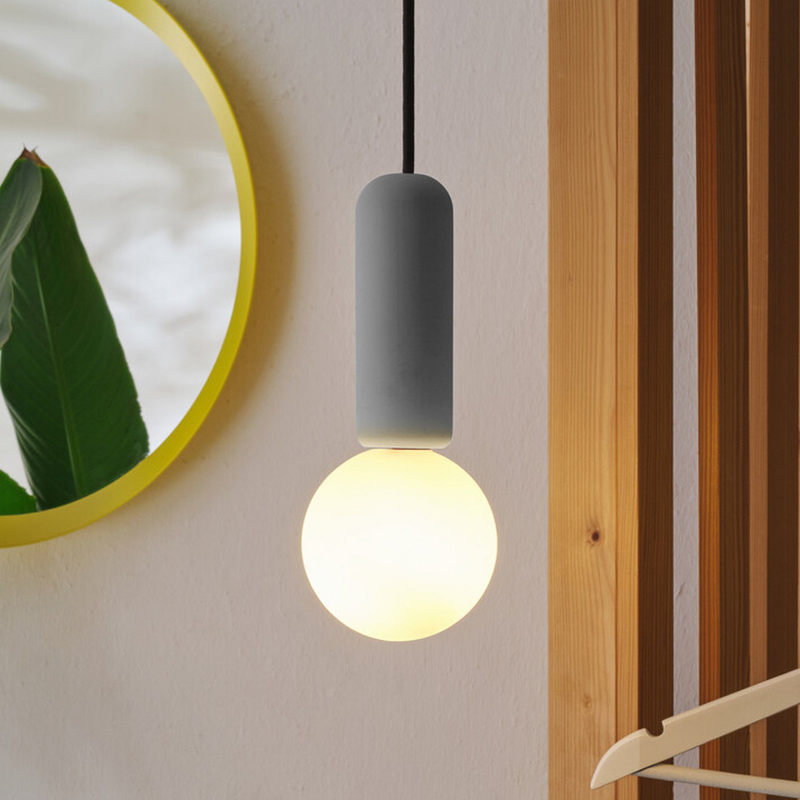 Suspension OSRAM Decor Concrete Mic, gris, béton, G9