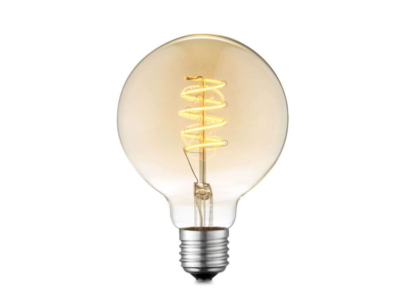 Bulb LED 4W Amber G95 Dimmable E27 - Lucande