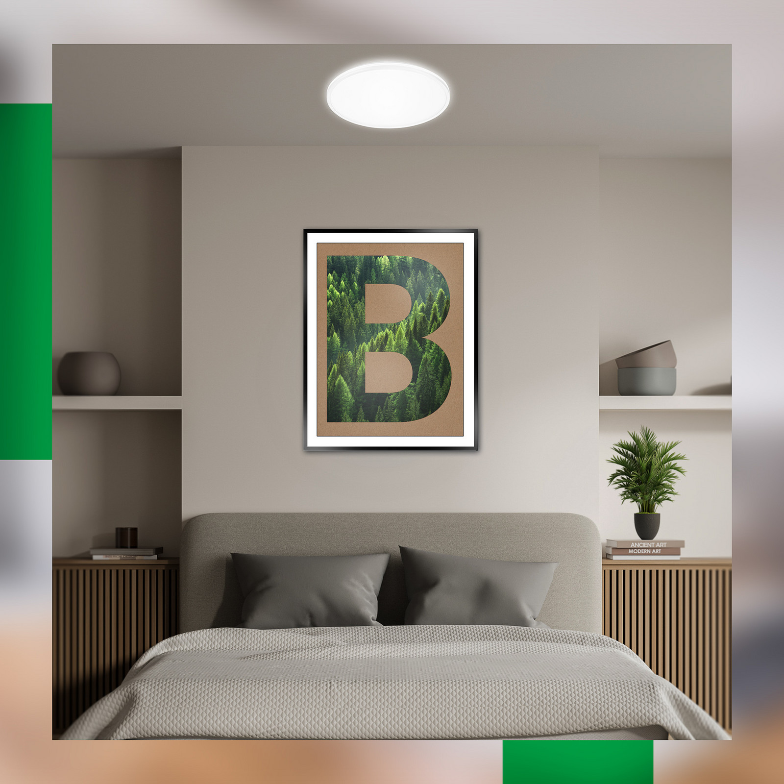 Briloner Pulap A Plafonieră LED alb Ø 33 cm plastic - Bucătărie - modern