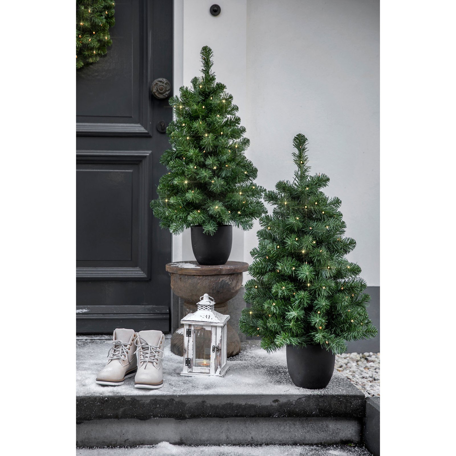 Imperial LED tree in a pot, battery, green 120 cm