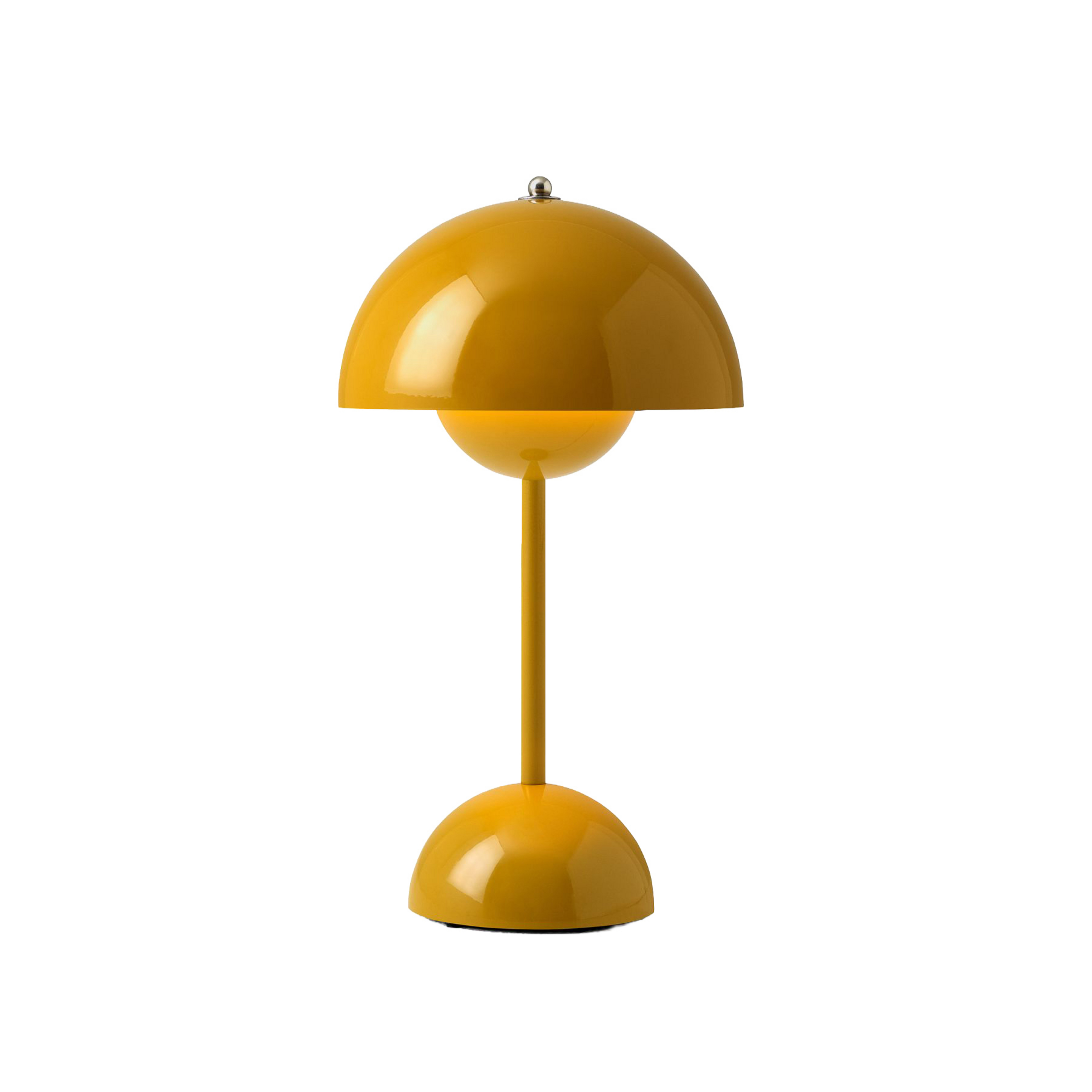 Punjiva LED stolna lampa Flowerpot VP9, žuta boja senfa - &TRADITION
