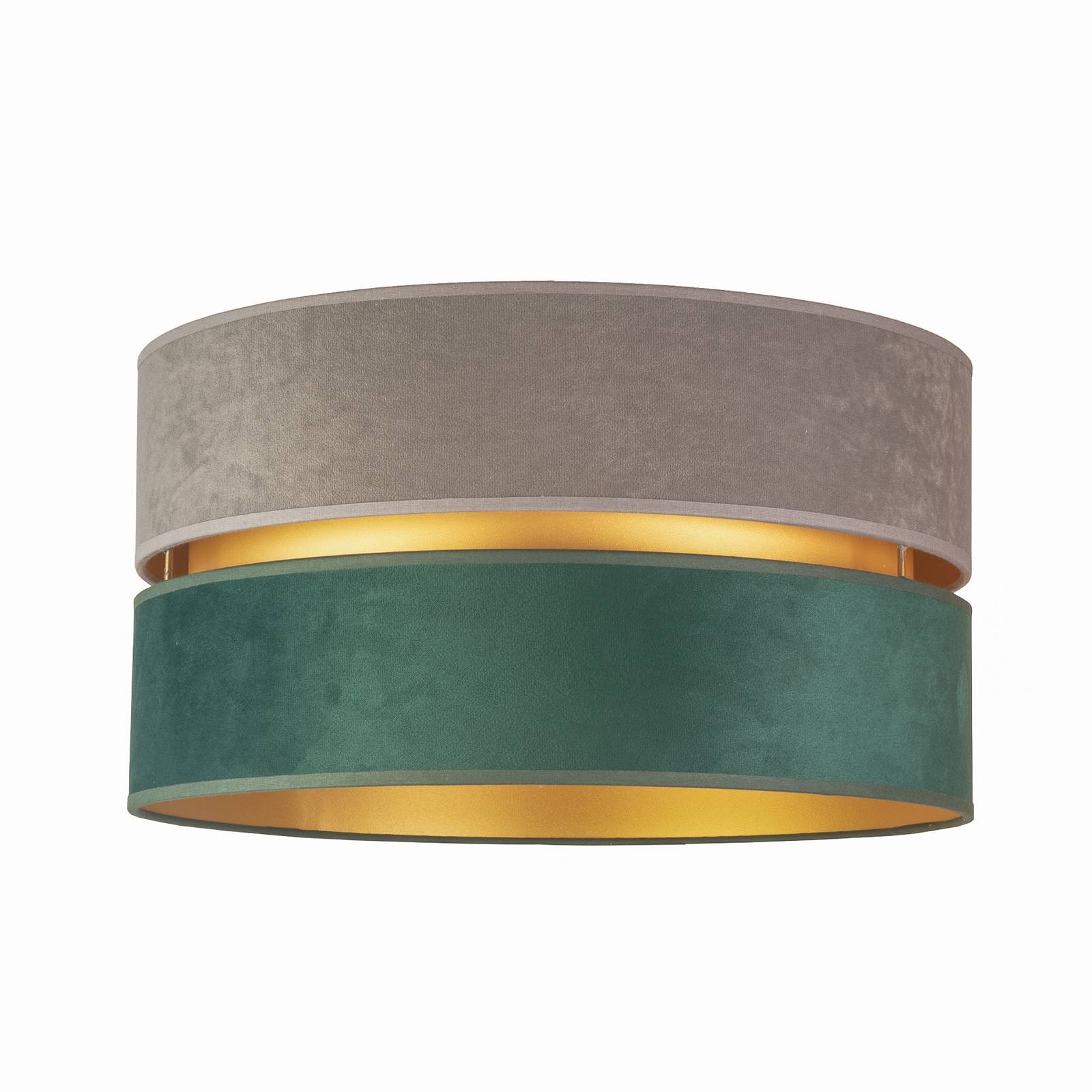 Taklampa Golden Duo Ø 40 cm grå/mörkgrön/guld