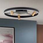 Berlin LED ceiling light with three spotlights