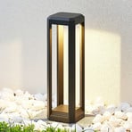 Lucande LED pedestal lamp Fery, anthracite, metal, 50cm, IP65