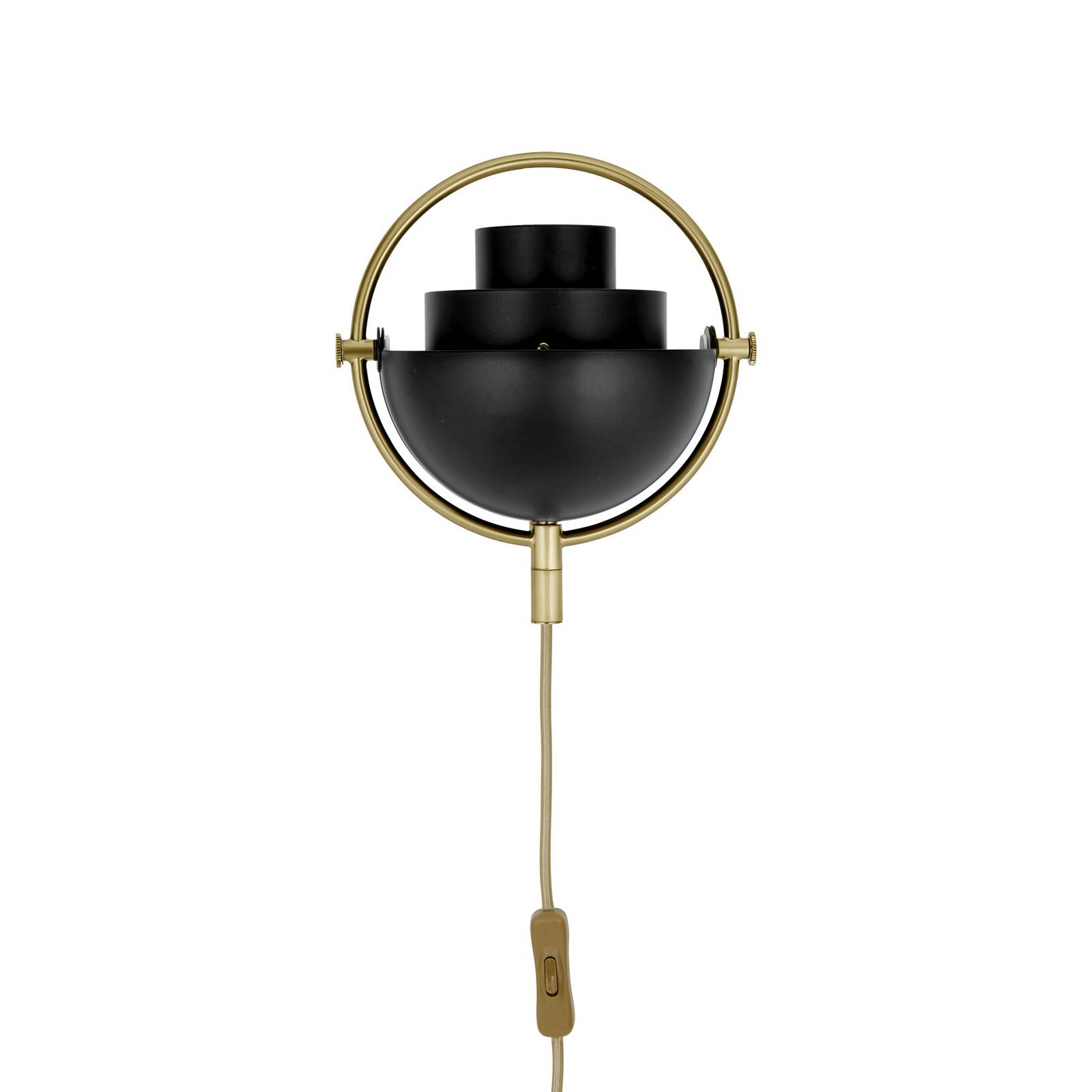 Gubi Kinkiet Multi-Lite, czarny, metal, G9