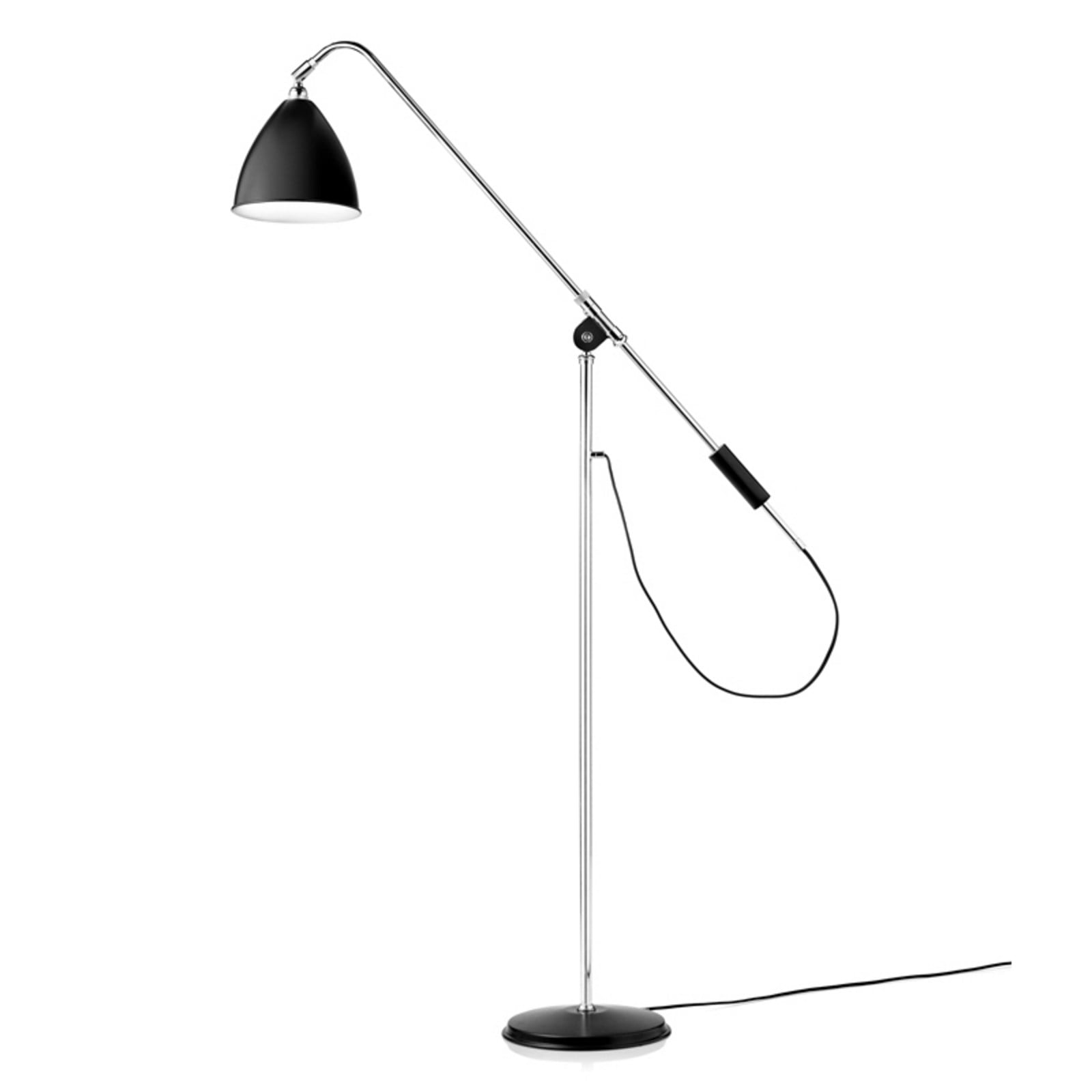 Bestlite BL4 Golvlampa &Oslash;21 Krom/Svart GUBI - Vardagsrum - Metall
