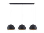 Tarjei Pendant L120 Black/Gold - Lindby