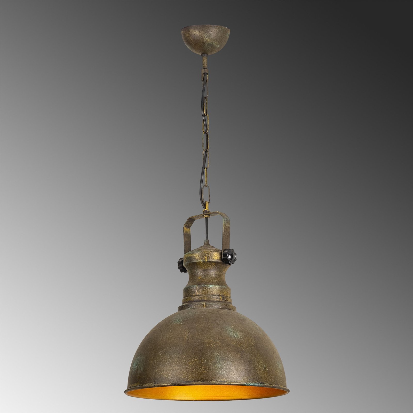 Hanglamp Saglam 3710 1-lamp Ø31cm goud antiek