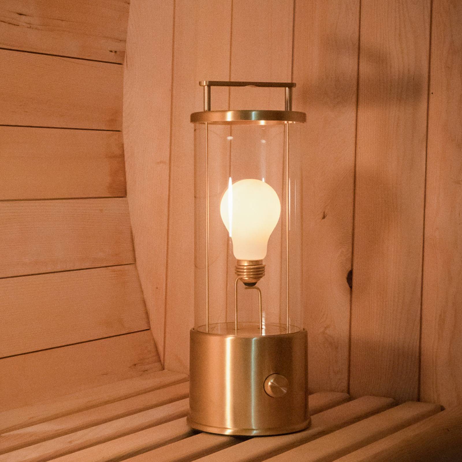 Tala Stolní lampa Tala Muse, dobíjecí baterie, masivní mosaz, LED lampa