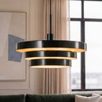 Lampă suspendată OSRAM Decor Layer, verde închis, Ø 40 cm, metal