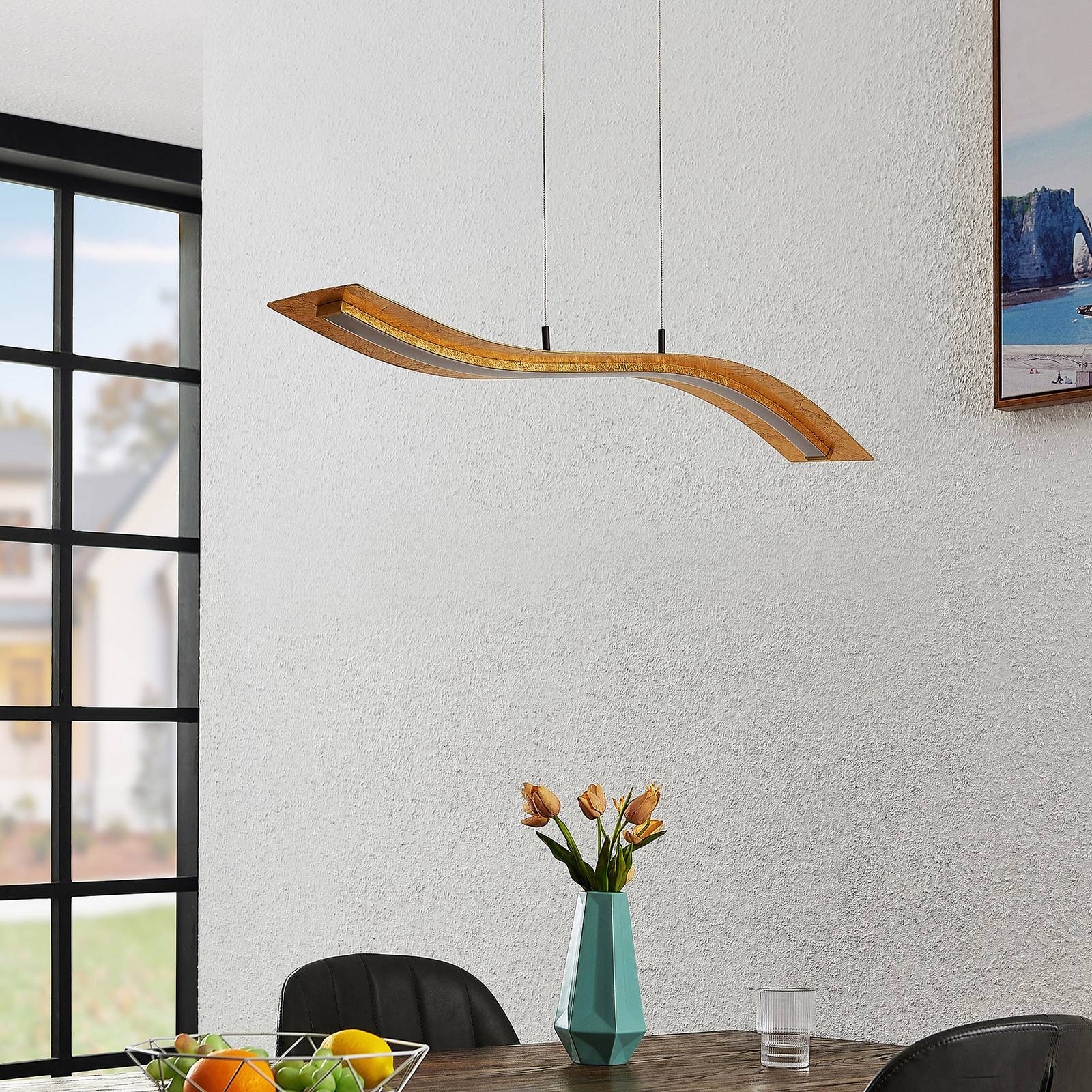 Lindby Larisa LED hanglamp, 90 cm lang