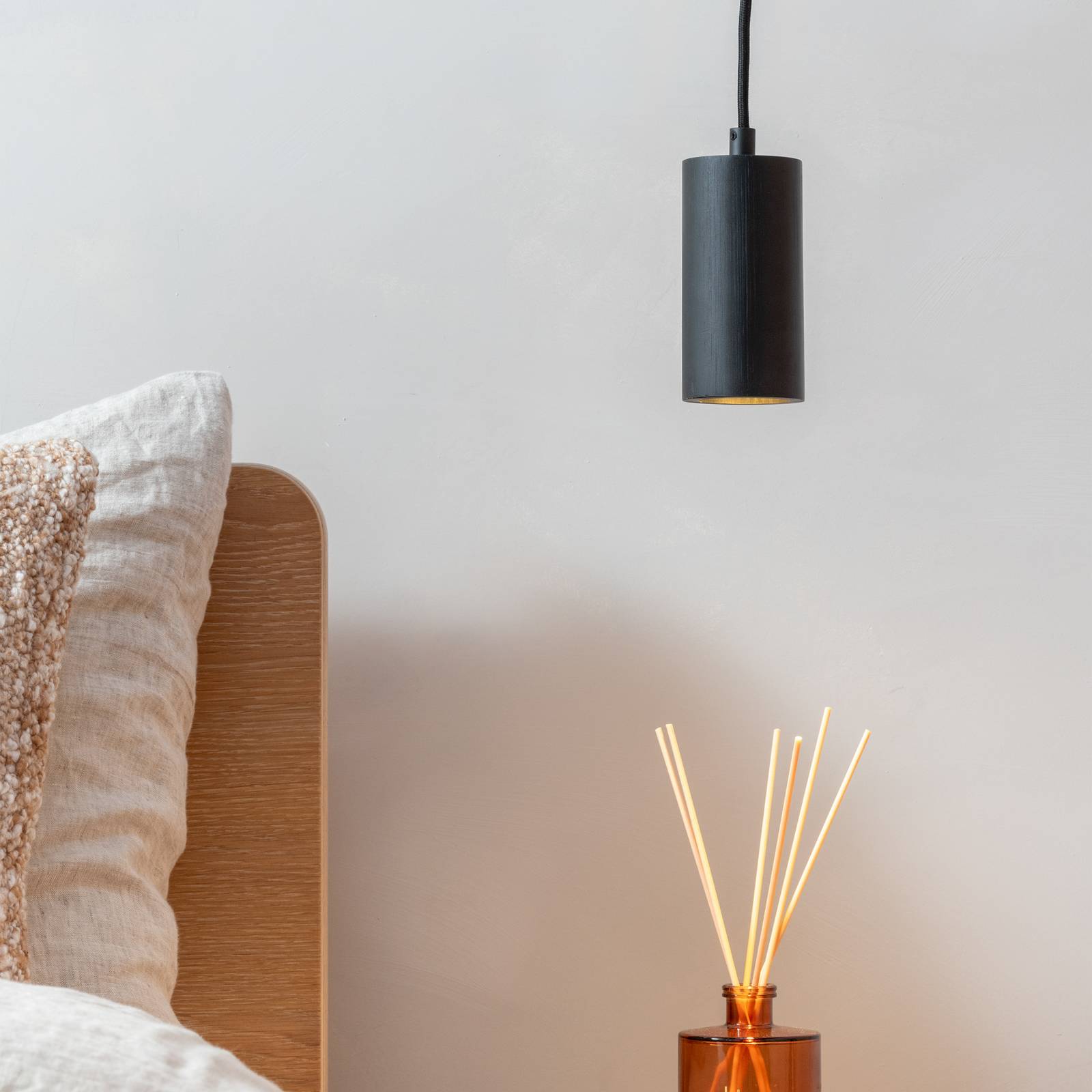  Good & Mojo Good & Mojo Java Pendant Light, Black, Bamboo, Gu10 