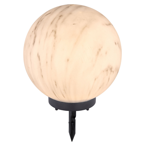 LED-solcellslampa 33764 kula marmoroptik 25 cm