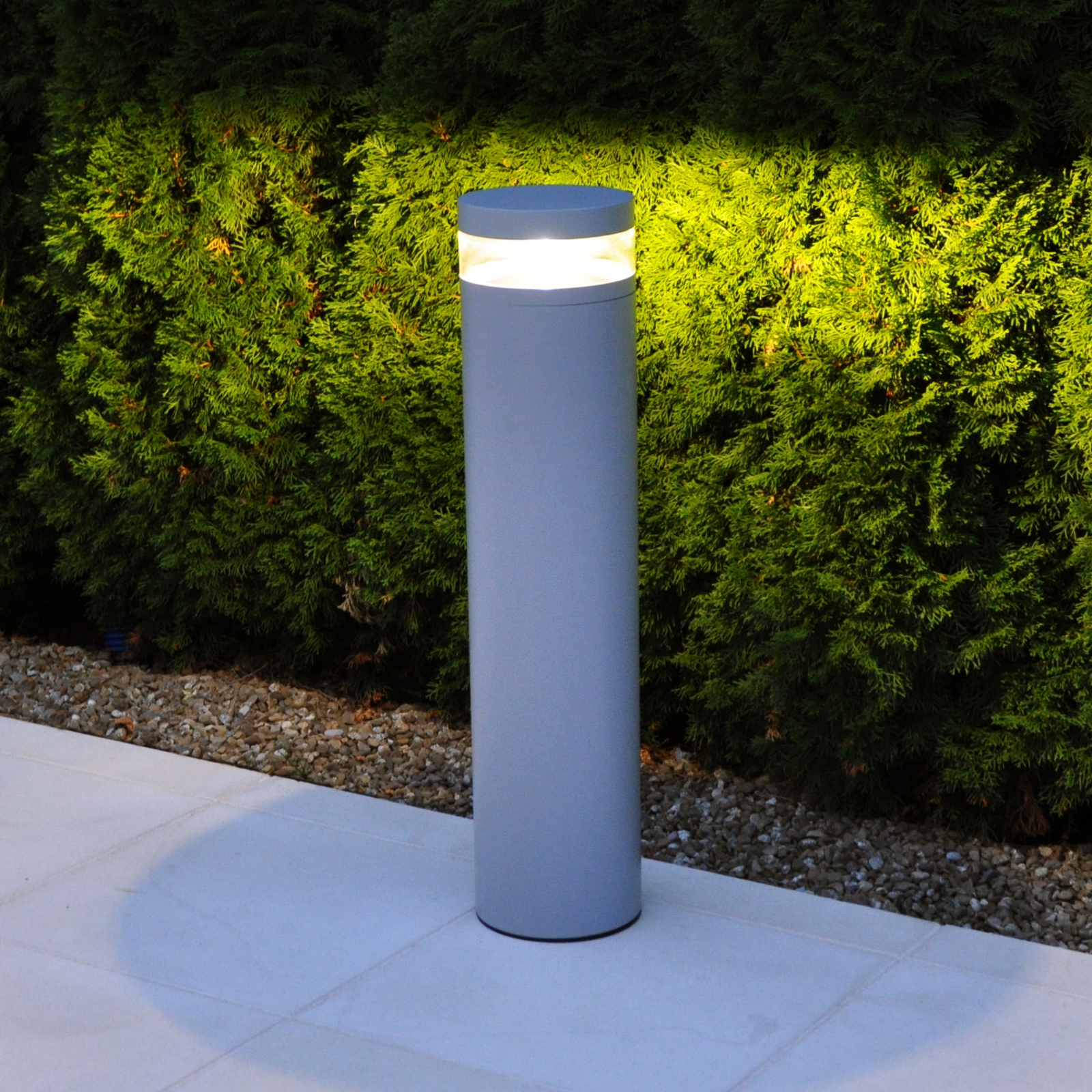Lampă LED stâlpișor Stavanger, aluminiu, 95 cm, cu ancoră de fixare în pământ -