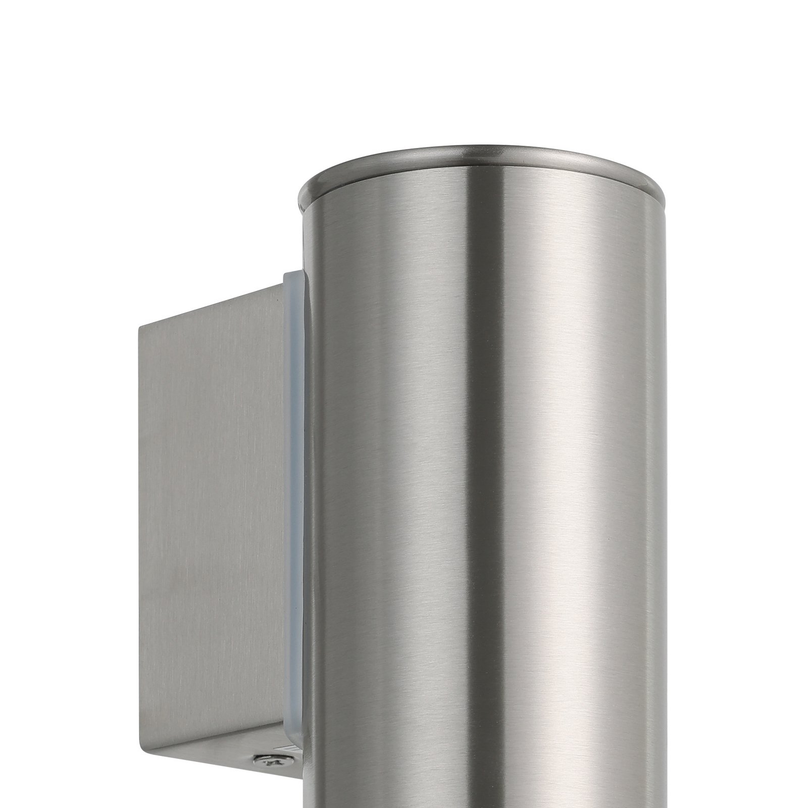 Riga LED zidna lampa, nehrđajući čelik, visina 15 cm, nehrđajući čelik