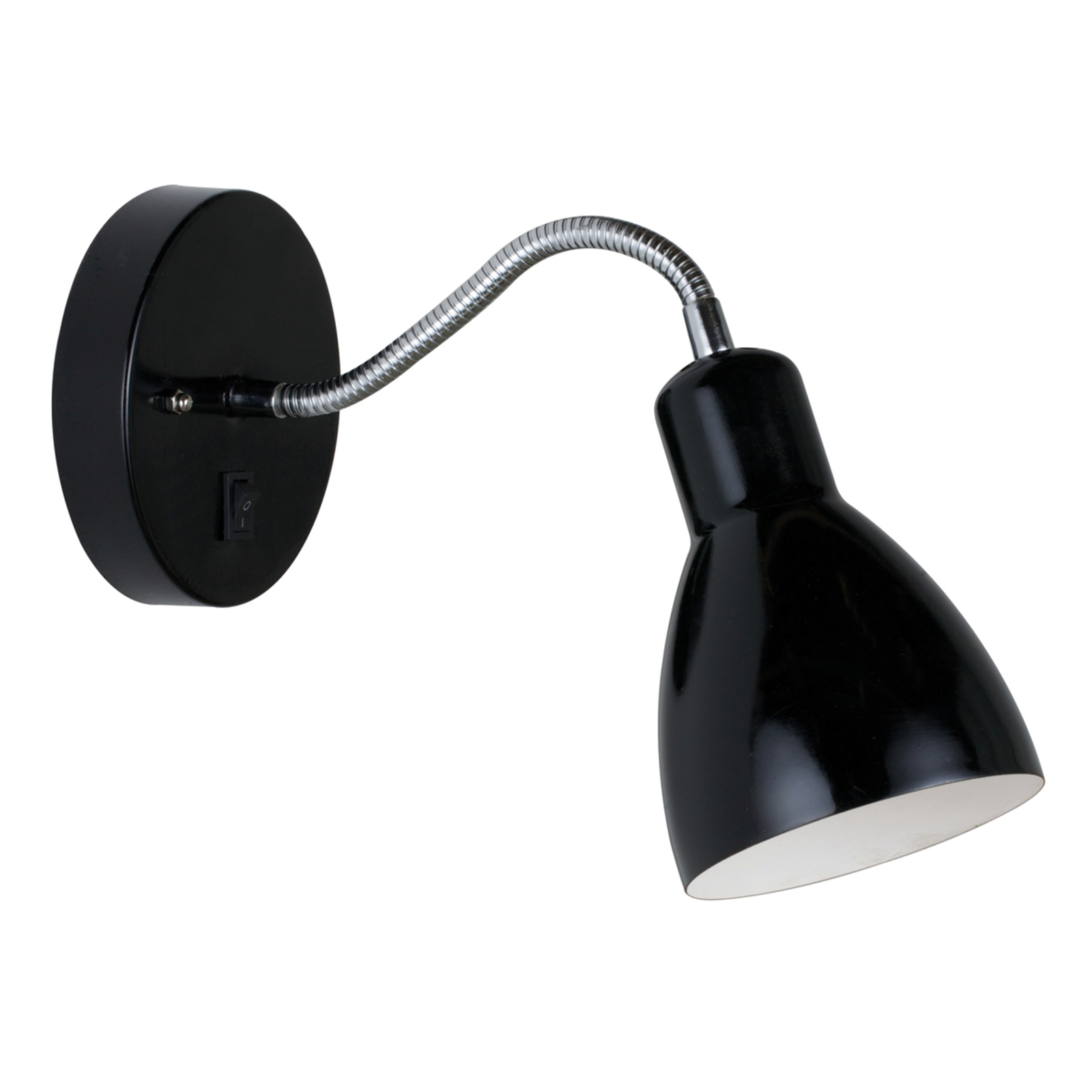 Flexibele wandlamp CYCLONE, zwart