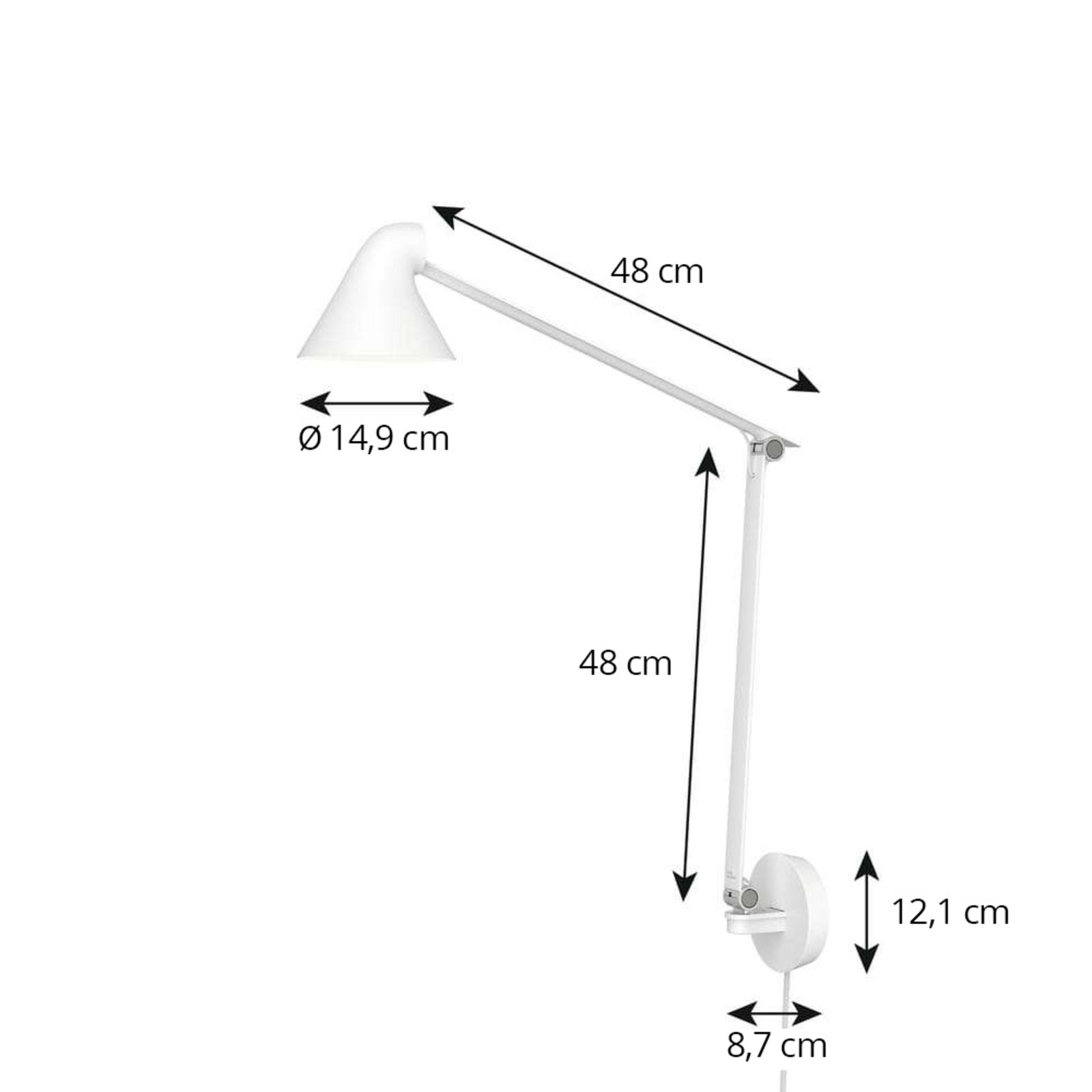 NJP Box Long LED-Wandleuchte, 2700K, weiß - Louis Poulsen NJP Box Long LED-Wandleuchte, 2700K, weiß - Louis Poulsen