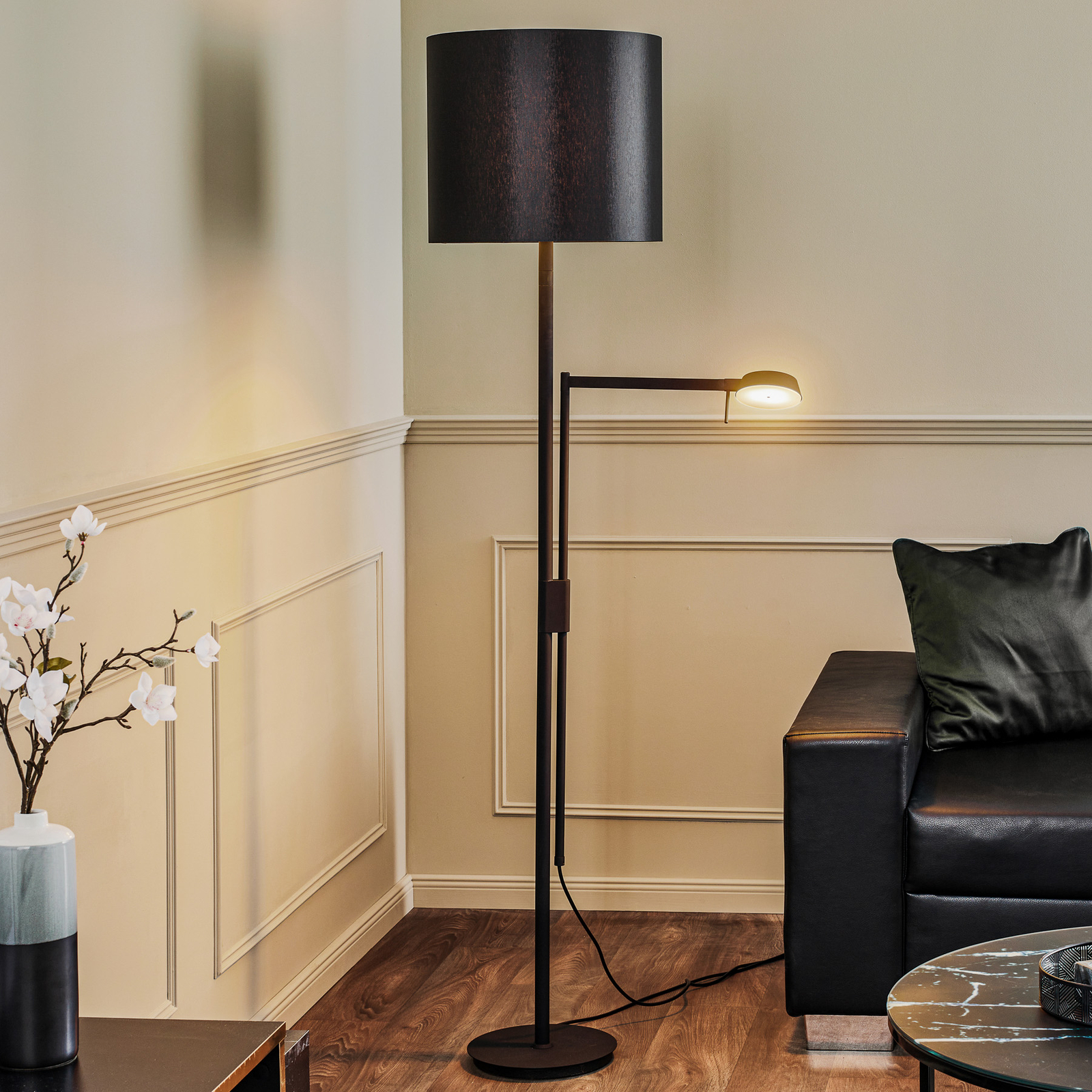 Rothfels Phelandis lampa stojąca czarna