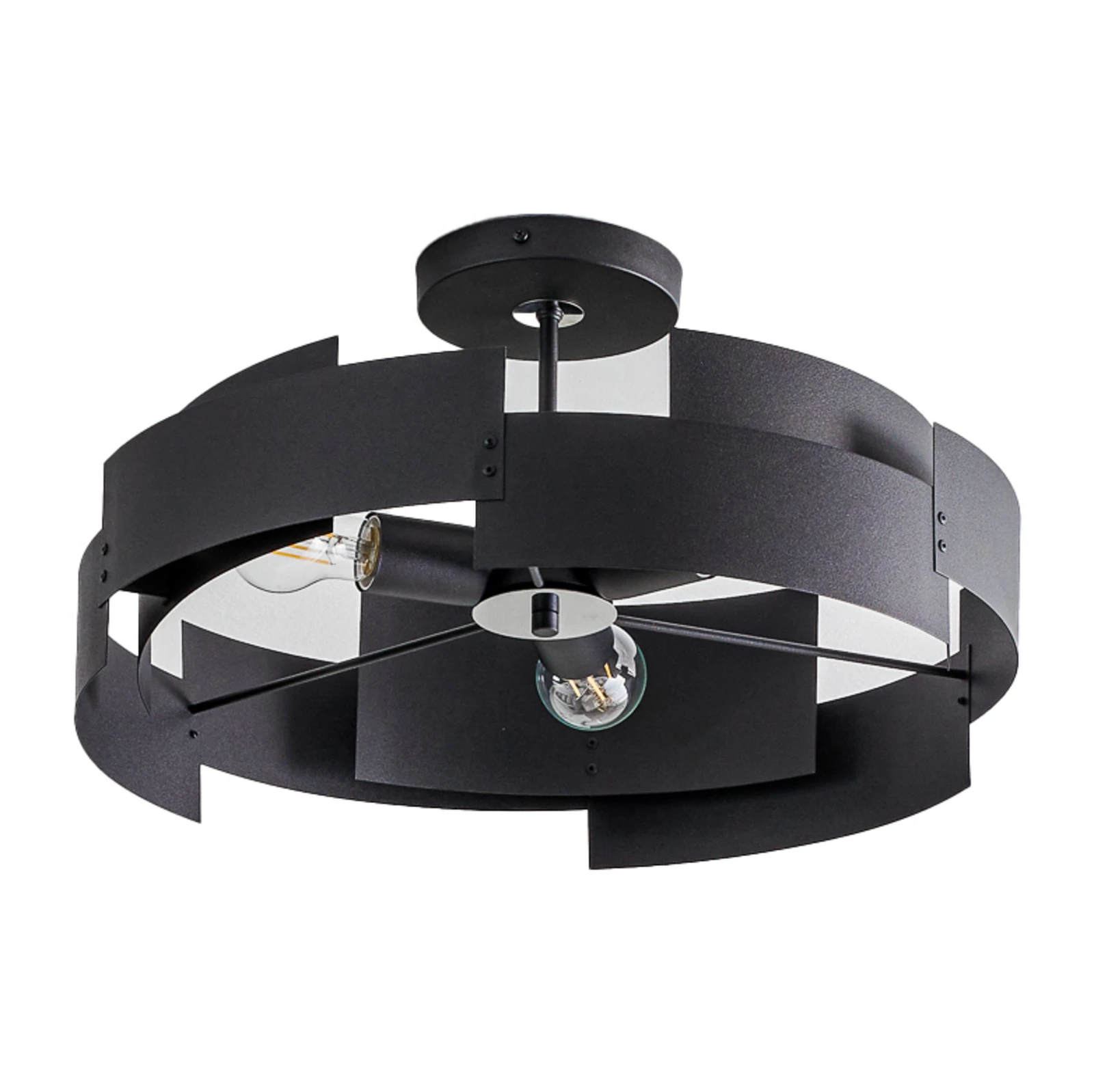 Tori ceiling light, black, 48 cm