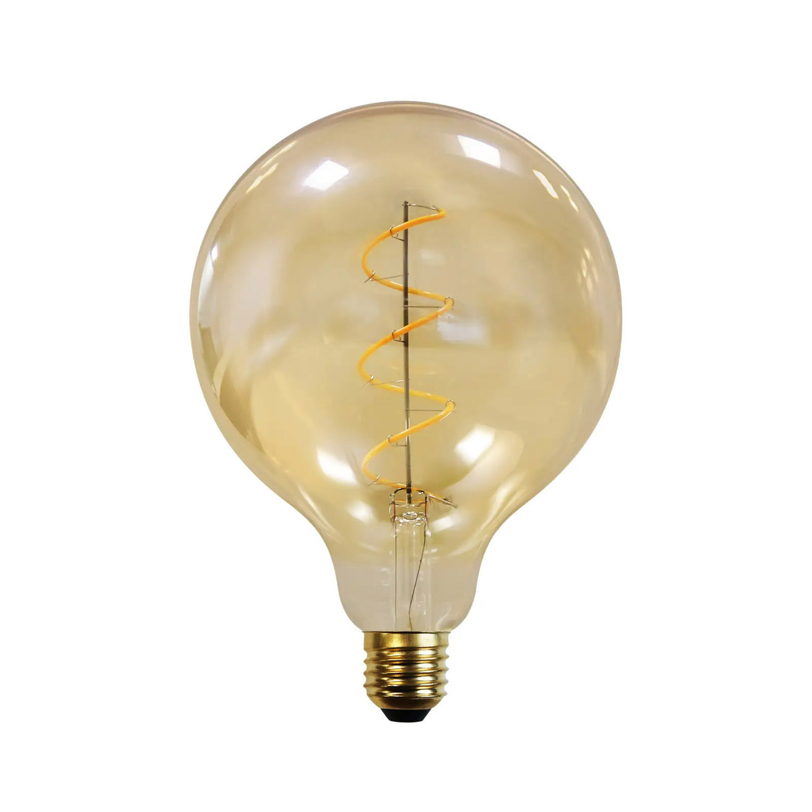 E27 3,8W LED-Globelampe G125 1800K amber 5er-Set
