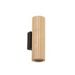 Applique Stralino, legno, altezza 22 cm, 2 luci, GU10 - Lindby