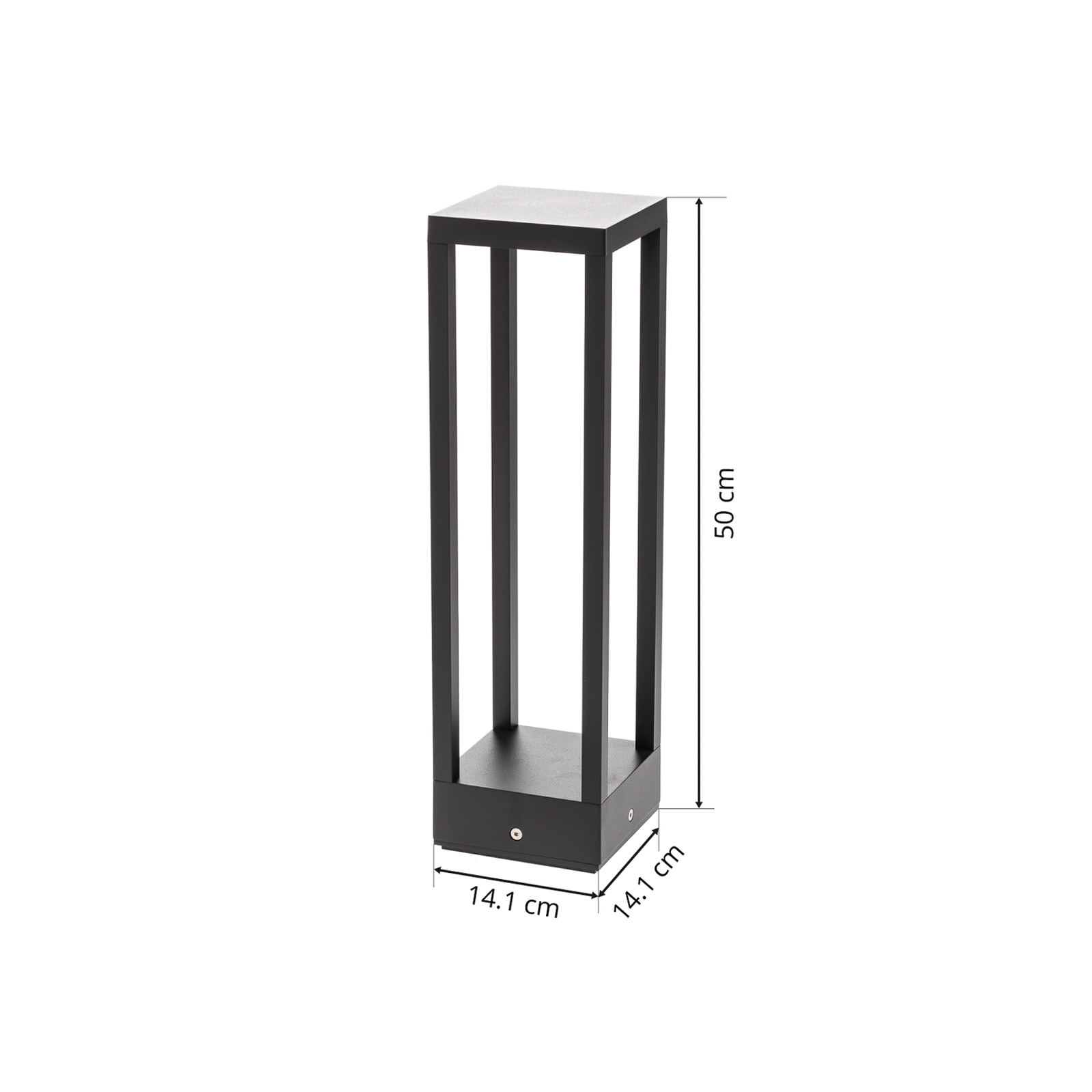 Carlota Outdoor Garden Lamp H50 Dark Grey - Lucande