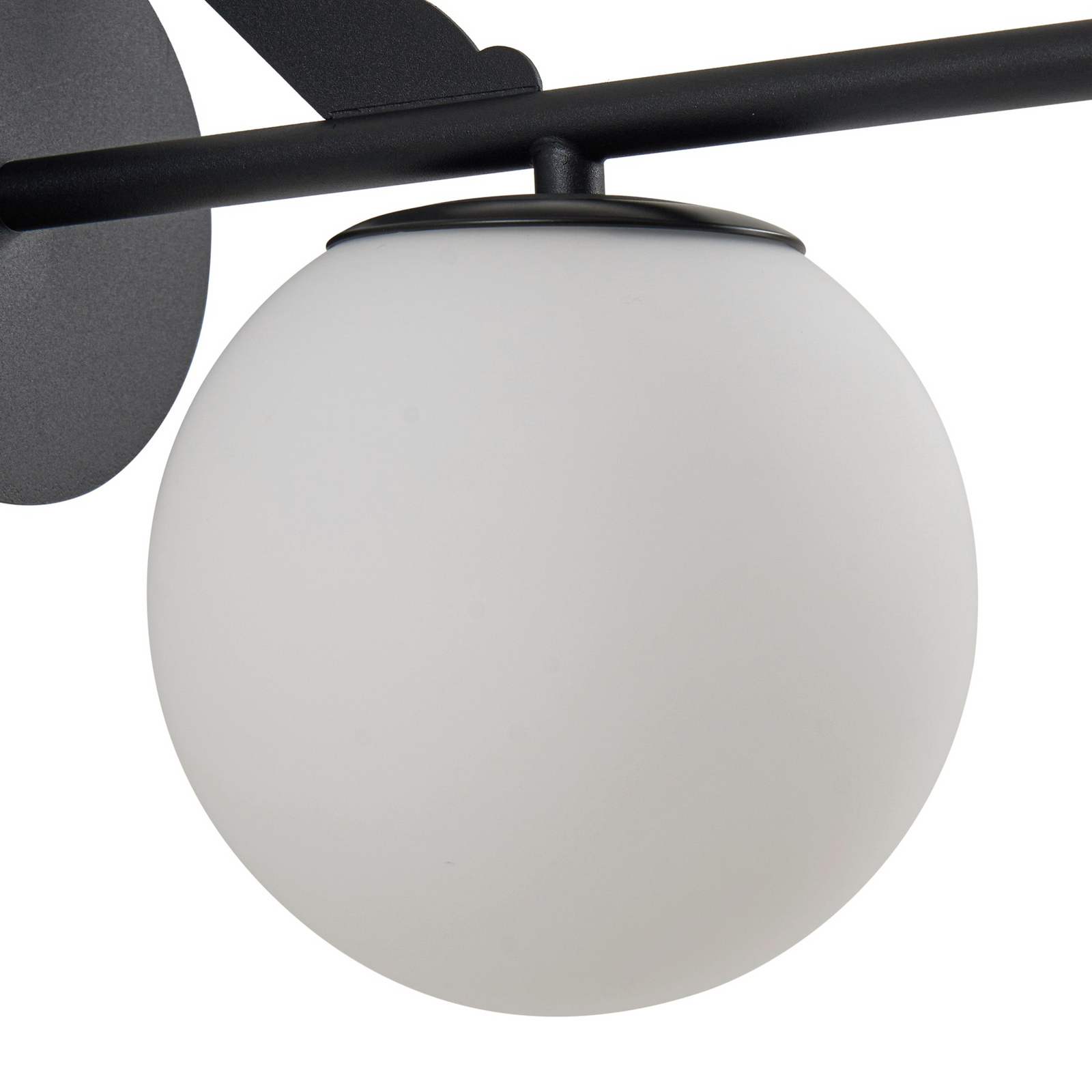 Aplique de exterior Lindby Katti, metal, negro, IP44, gato