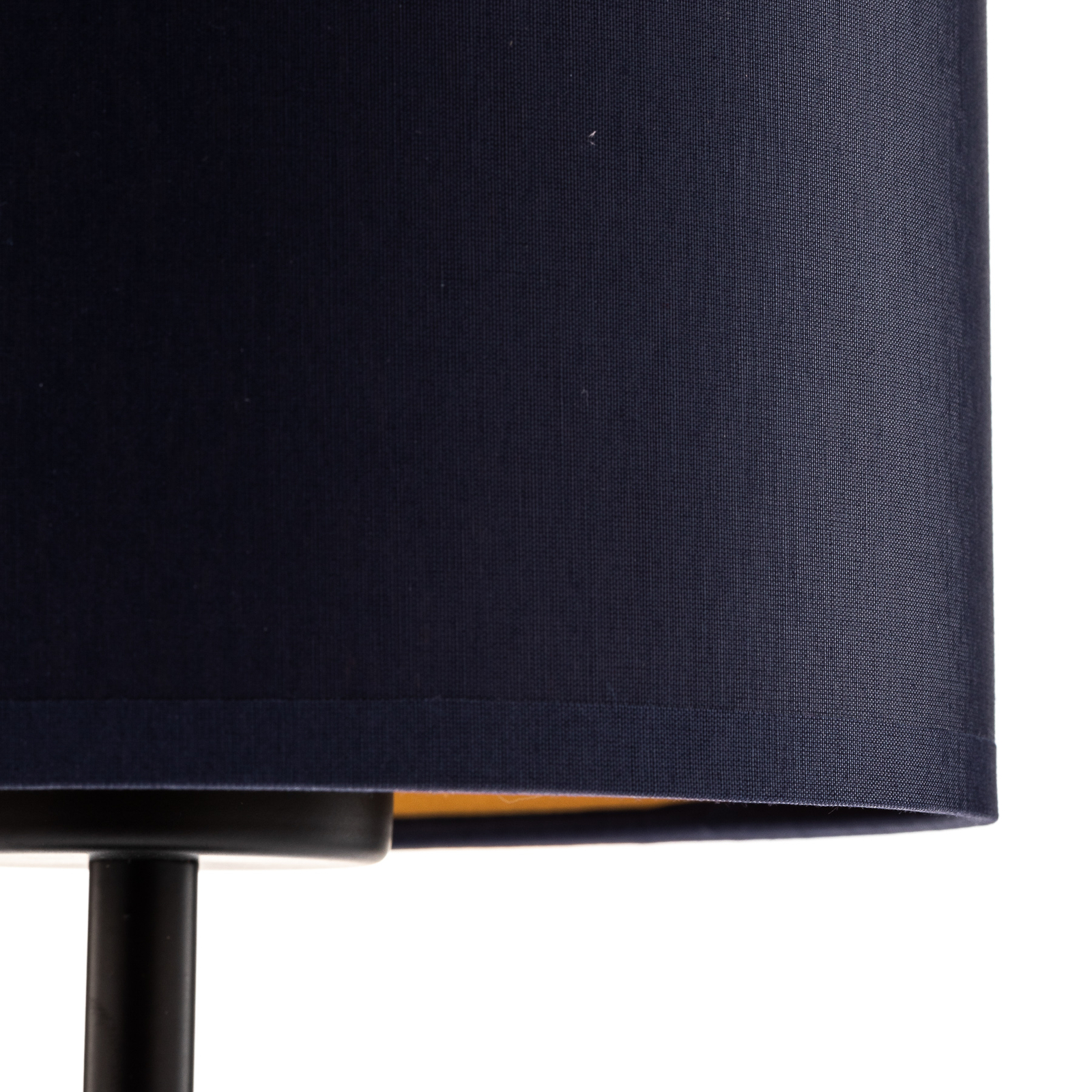 Bordlampe Soho, sylindrisk, høyde 34 cm, blå/gull