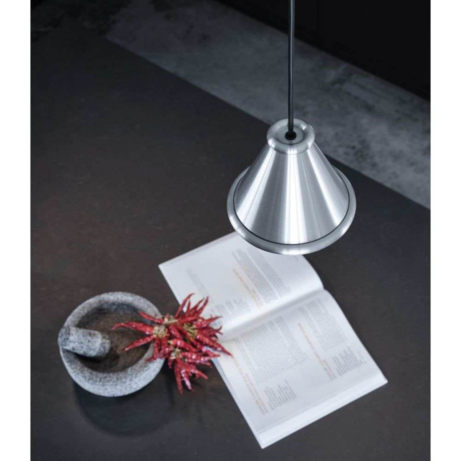Belle Pendel Ø15 Brushed Aluminium Belid - Spisestue - Metal billede