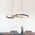 LED pakabinamas šviestuvas „TWIST“, juodos spalvos, ilgis 76 cm, metalinis