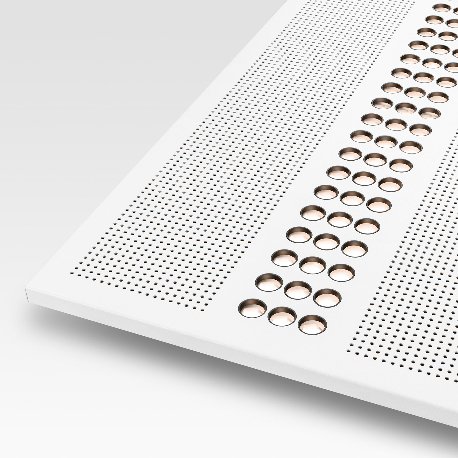 Einbaupanel Optico 61,7x61,7cm weiß DALI 840