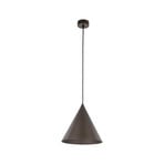 Lampa wisząca Cono, 1-punktowa, Ø 25 cm, kolor brązowy