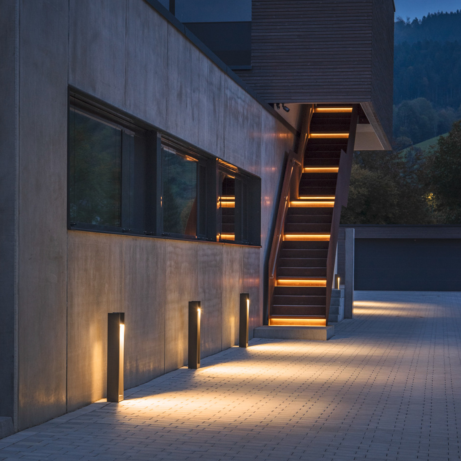 SLV Quad Pole LED proiector antracit aluminiu înălțime 90 cm - modern