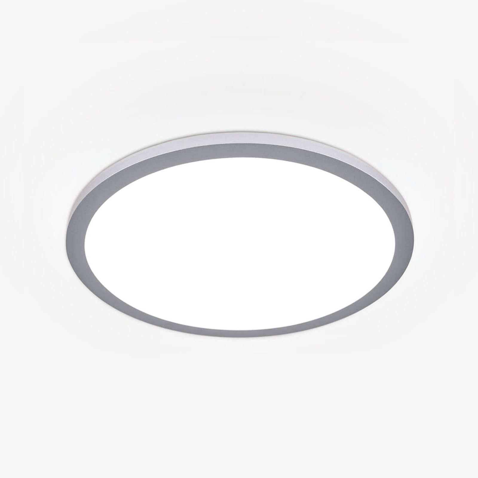 Plafón LED Aria en color titanio, atenuable, 40 cm
