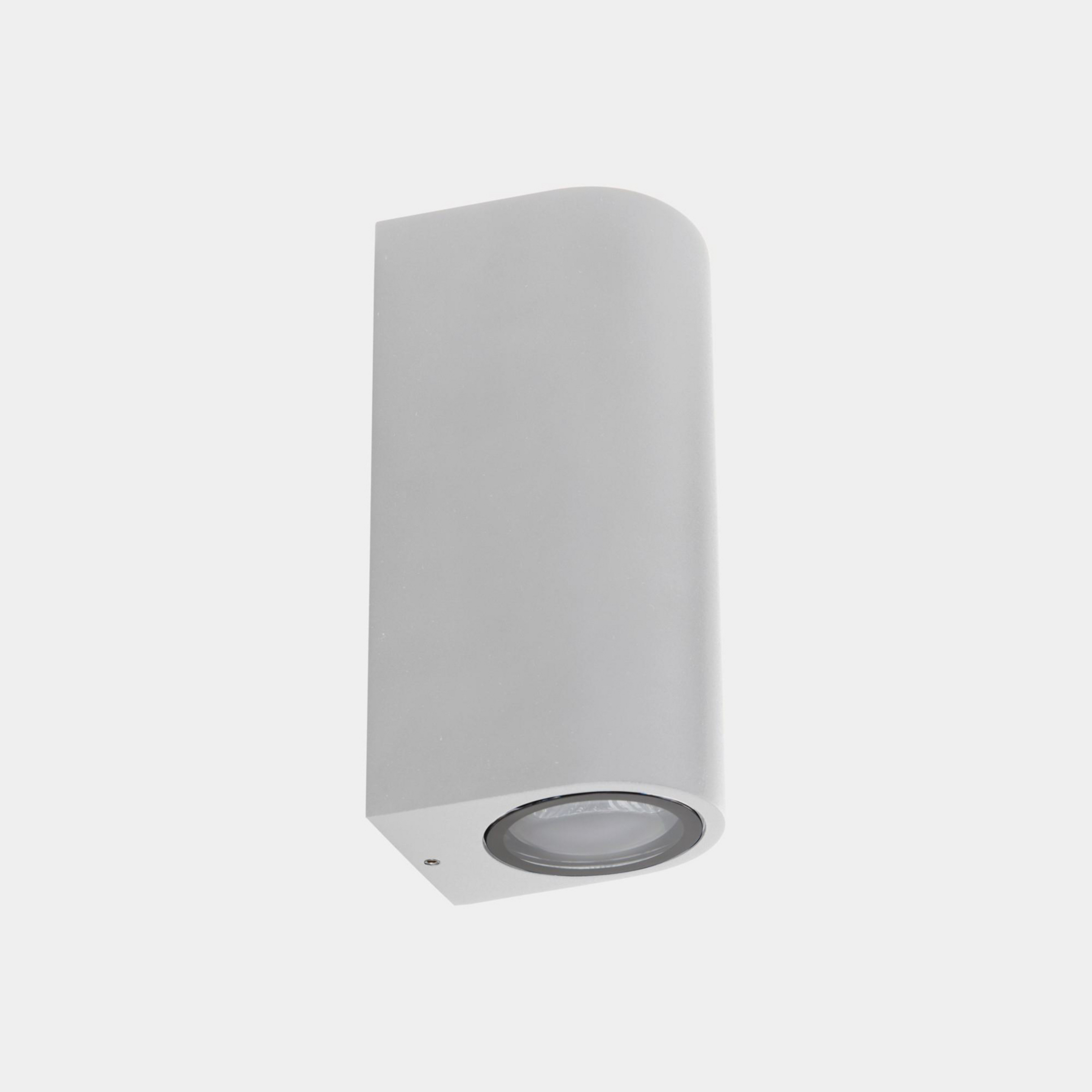 LEDS-C4 Eko Double venkovní nástěnné svítidlo, bílé, šířka 7 cm, hliník