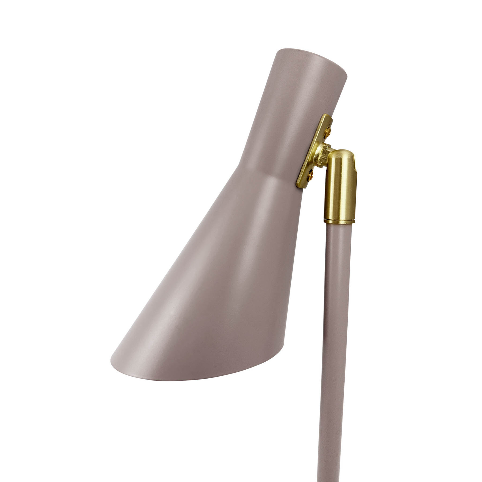 Dyberg Larsen Tischlampe DL12, beige, Höhe 39,5 cm, Metall