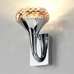 Crystal designer LED wall light Fairy amber