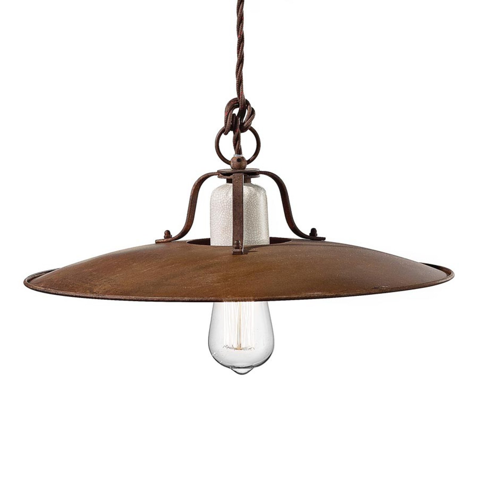 Riccardo pendant light with practical rise and fall mechanism