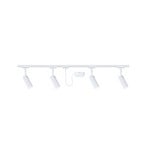 Set Paulmann URail Tubo, alb, 4 becuri, alimentare prin cablu