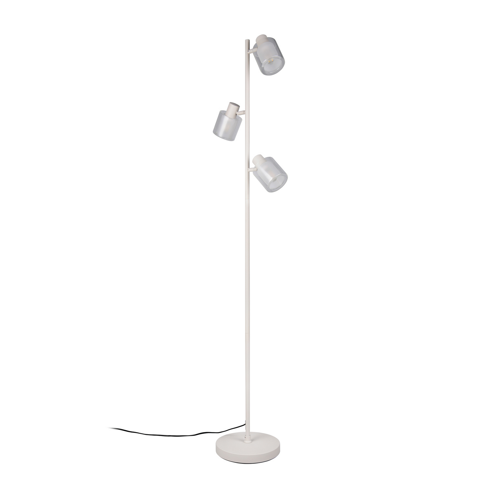 Stāvlampa „Neralo“, gaiši pelēka, metāla, augstums 154,5 cm, E14