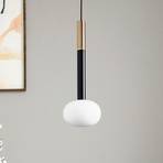 Lampa wisząca Mose, miedź, wysokość klosza 39 cm, 1-punktowa, szkło