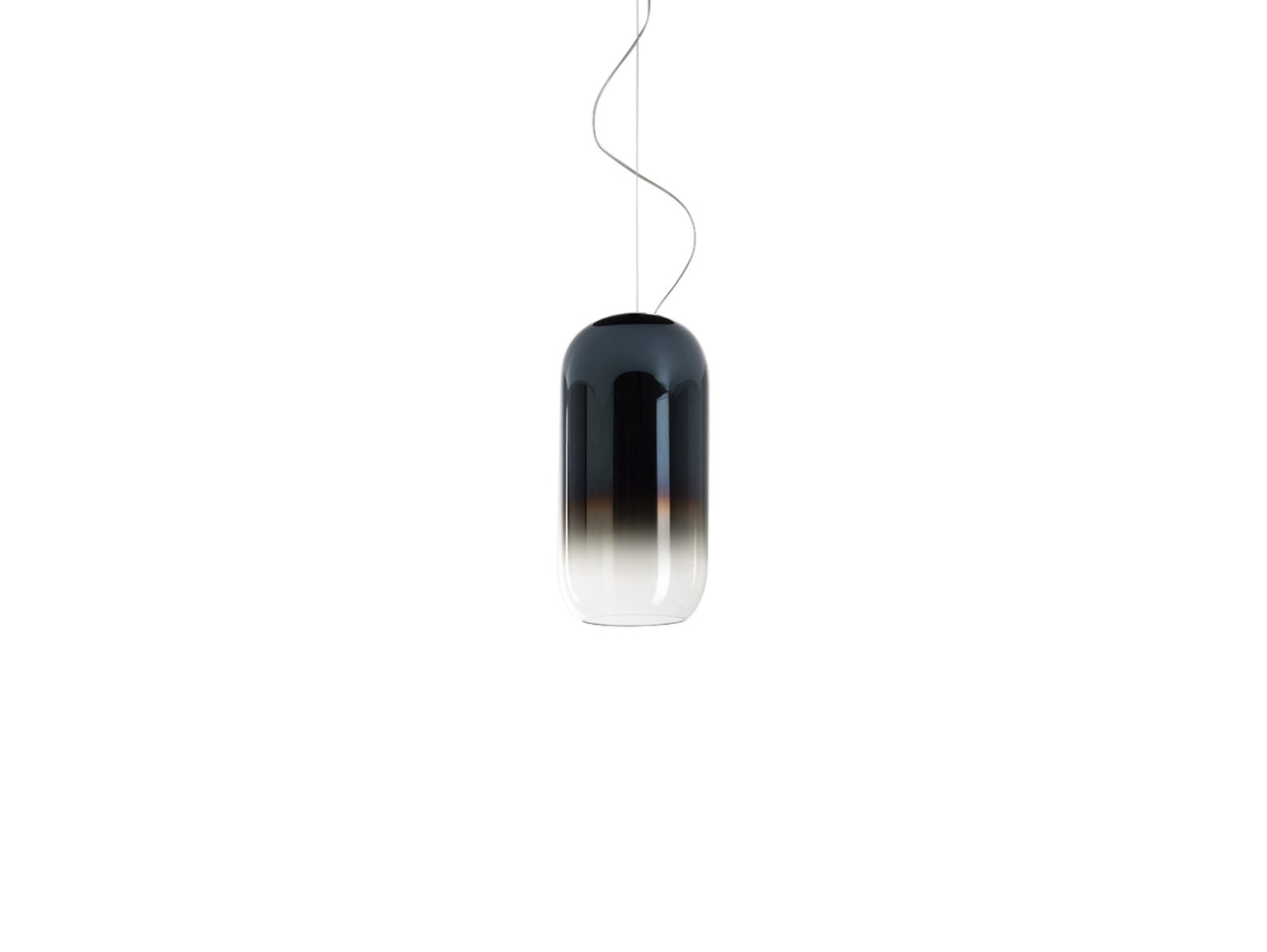 Gople Mini Lámpara Colgante Azul Zafiro/Black - Artemide