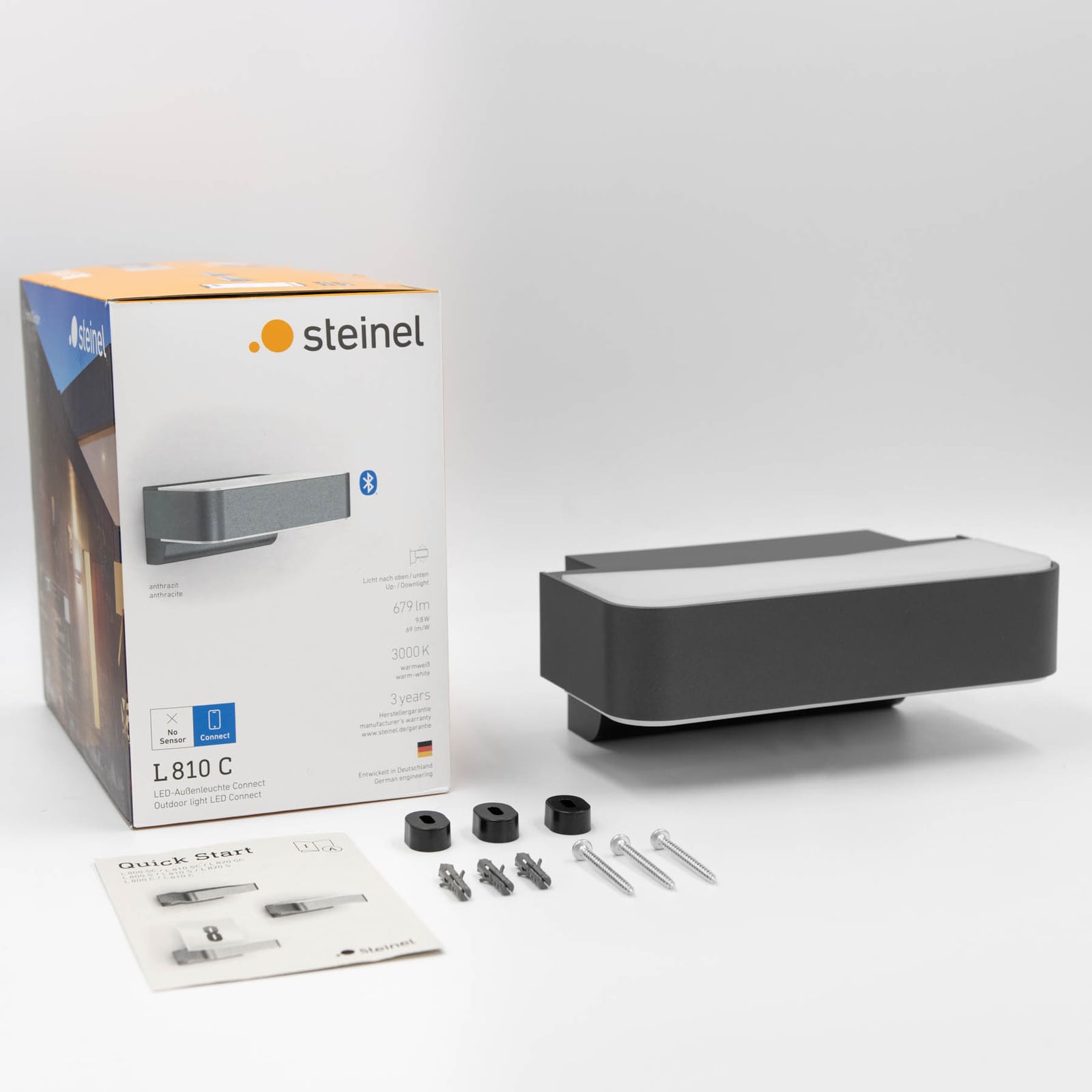 L 810 C pametna vanjska zidna svjetiljka, antracit, gore/dolje - STEINEL