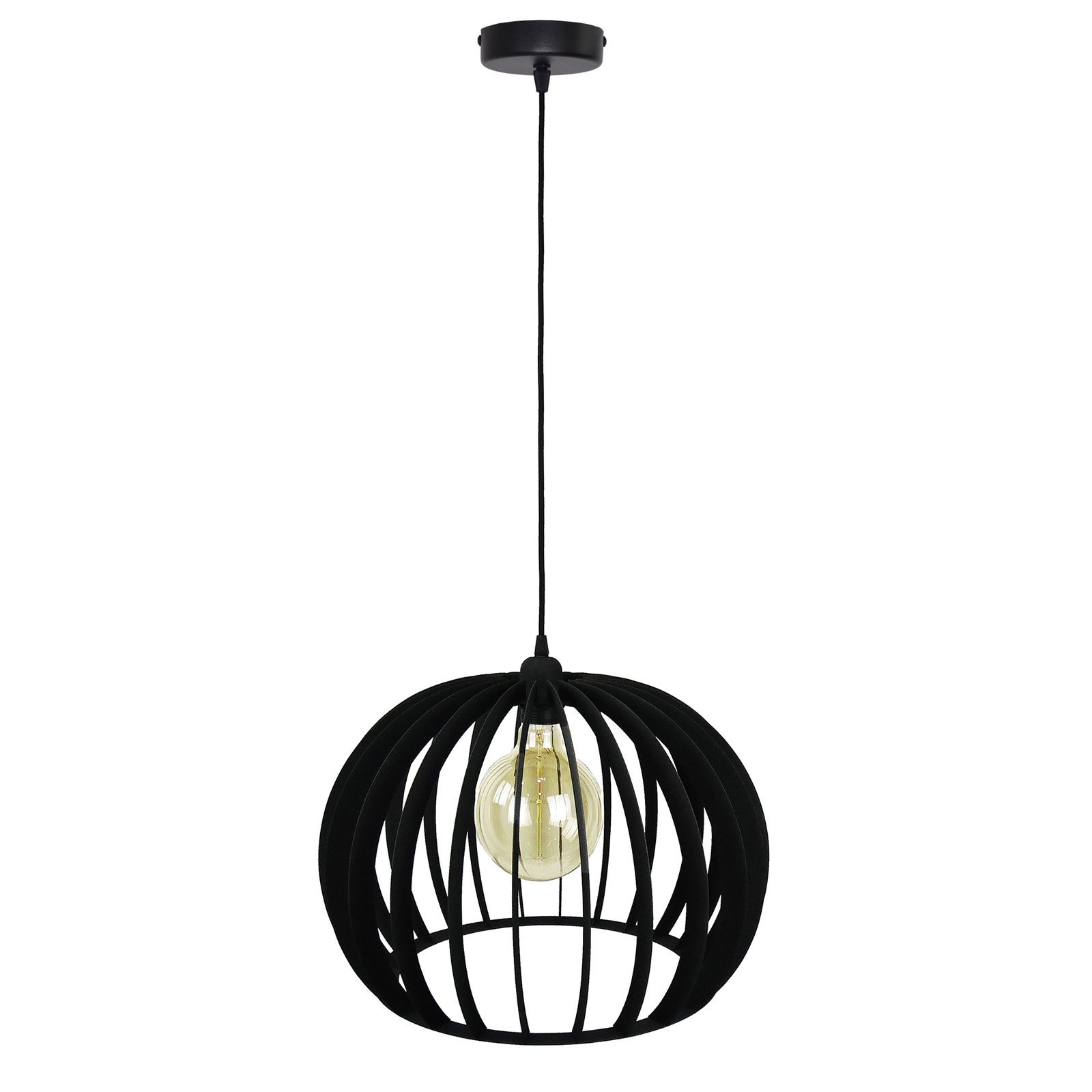 Kula hanglamp, 1-lamp, zwart