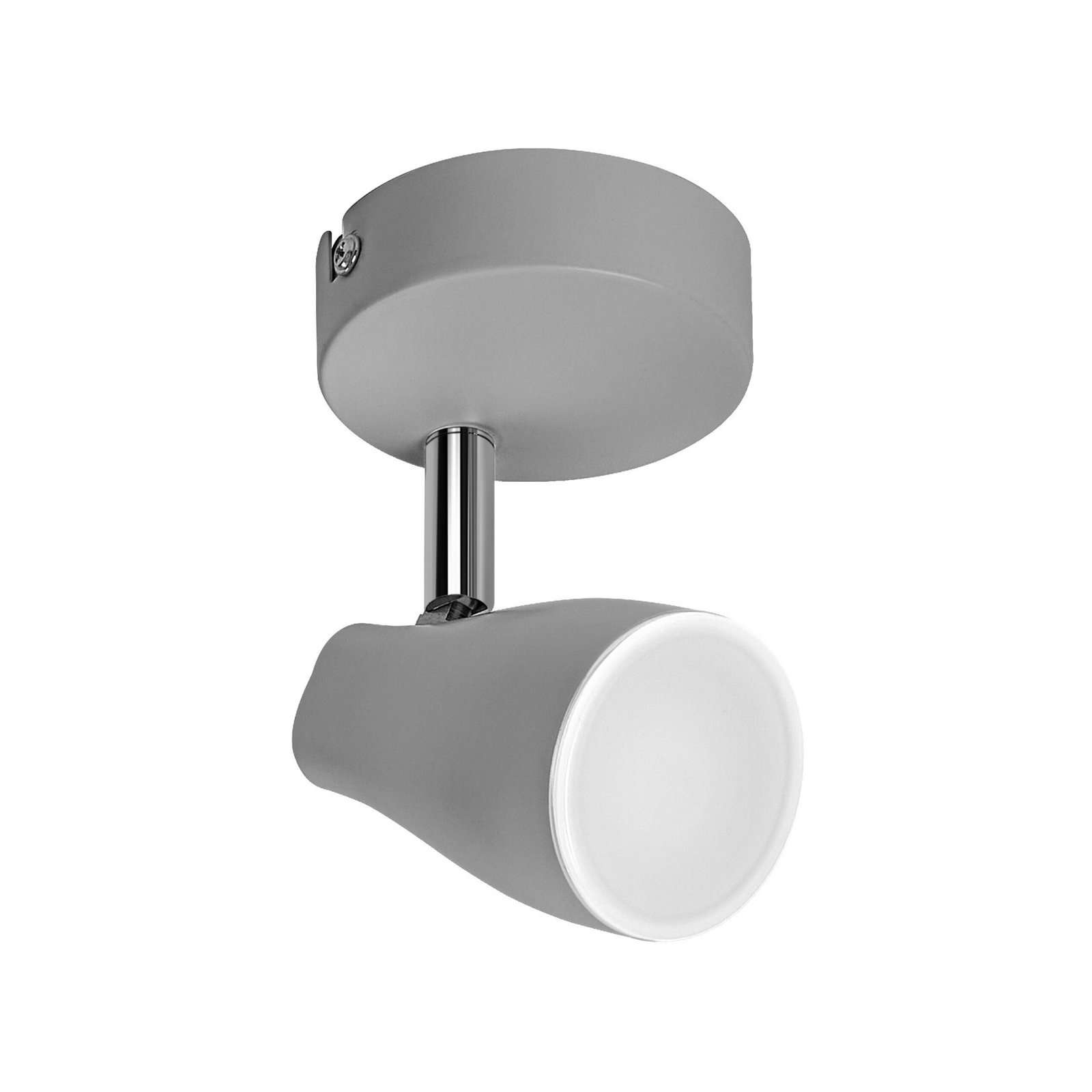 Spot pour plafond OSRAM PEAR, gris, à 1 lampe, GU10-LED 2 700 K