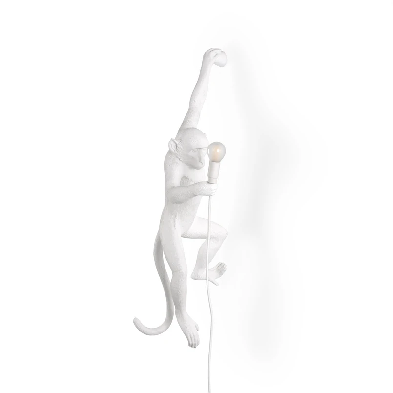 SELETTI – Monkey Hanging Wandleuchte Left Weiß