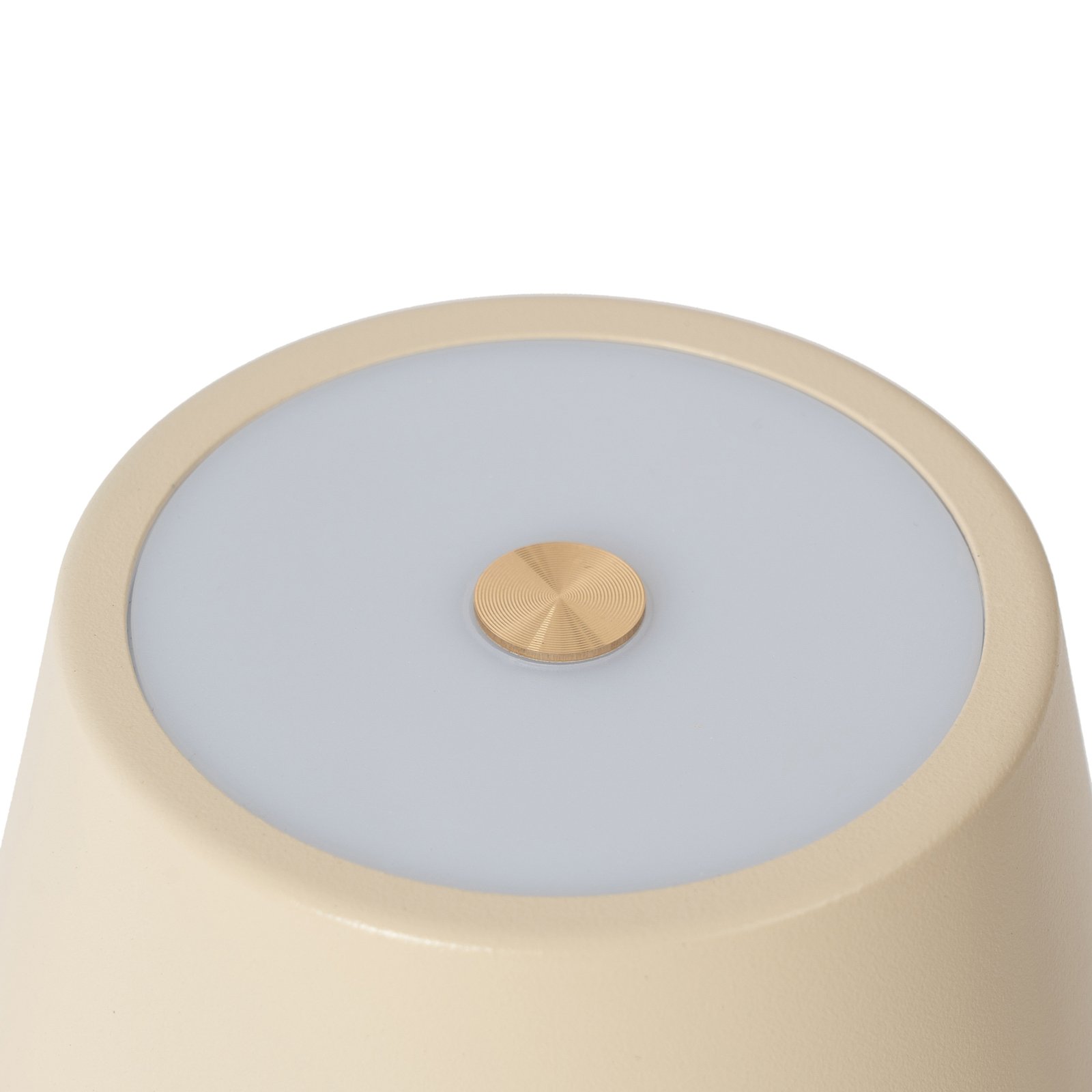 Janea Cube Portable Table Lamp Dim. IP54 Beige - Lindby